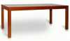 Stůl, vyroben z masívu dubu, velice pevný a robustní, vrchní deska dýha obdélník o rozměrech 140 x 90 cm, výška desky 75cm. Možnost volby barvy lakování.