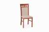 Židle STRAKOŠ DM21 je moderní stylová celočalouněná židle. Je zátěžová, vyrobená z masívu přírodního dřeva buku o rozměrech: šířka 43cm, výška opěradla 96 cm, výška sedací plochy 46cm, hloubka 41 cm. Nosnost 120kg, zesílená robustní konstrukce. VHODNÁ DO RESTAURACÍ, HOTELů, VINÁREN i DOMÁCNOSTÍ. Možnost volby barvy lakování i vzoru čalounění.