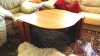 Prodám dřevěný stolek v elegantním tvaru kapky, rohy zaoblené, rozměry:  49x90x90 cm  Cena:  500Kč  Kontakt:  602230445 e-mail: rockkamila@yahoo.com