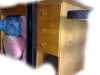 Prodám dřevěný leštěný stůl s možností naklopení vrchní desky (pro návrháře atd.), rozměry cca 70x160cm, výška 70cm. Kvalitní KUS! Cena 700 Kč. 