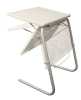 Prodám tento nový polohovací stolek s protiskluzovou deskou. viz popis:

Je lehce přenosný. Složení i skladování stolku je jednoduché, u stolku oceníte prostornou a omyvatelnou vrchní desku. Povrch stolku je hladký, nepoškozuje podlahy.

Univerzální stolek - rozměry:
nastavitelná výška ( 56 – 74 cm) – 6 různých úrovní
nastavitelný úhel – různé sklony vrchní desky
extra velká servírovací deska (40 x 52 cm) 
materiál: plast (deska stolu), ocelová konstrukce (nohy)


Výhody univerzálního stolku:
- nepotřebujete žádné nářadí pro instalaci, složený během minuty
- skvělá ocelová konstrukce – nezlomí se, neohne se!
- protiskluzová vrchní deska stolu se zvýšeným okrajem zabrání pádu věcí z plochy


Použití:
- skvělý PC stůl 
- snídaně v posteli
- čtení a domácí úkoly 
- kreslení a malování
- karty a puzzle 
- podnos k posteli
- televizní stolek – servírování pokrmů k TV
