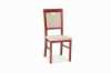  Židle STRAKOŠ DM34 je moderní celočalouněná židle italského designu. Židle je zátěžová, vyrobená z masívu přírodního dřeva buku o rozměrech: šířka 43cm, výška opěradla 95cm, výška sedací plochy 46cm, hloubka 41 cm. Nosnost 120kg, zesílená robustní konstrukce. ŽIDLE JE VHODNÁ DO RESTAURACÍ, HOTELů, VINÁREN i DOMÁCNOSTÍ. Možnost volby barvy lakování i vzoru čalounění.