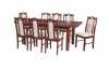 Jídelní Stůl rozkládací KENT, konstrukce stolu je velice robustní, je vyrobená z masívu bukového dřeva, vrchní deska dýha 160-200x90cm výška 76cm, Židle BOSS IX 8ks lakování ořech, čalounění 12. Možnost různých kombinací lakování, druhů čalounění, i vytvoření vlastní sestavy - různé modely židlí i stolů.