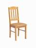 Jídelní židle zátěžová z masívu - přírodní dřevo o rozměrech: šířka 42cm, výška opěradla 97cm, výška sedací plochy 47cm, hloubka 43cm. Nosnost 120kg, zesílená robustní konstrukce. VHODNÁ DO RESTAURACÍ, HOTELů, VINÁREN i DOMÁCNOSTÍ. Možnost volby barvy lakování i vzoru čalounění!