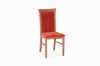 Židle STRAKOŠ DM25 je moderní celočalouněná, zátěžová židle, vyrobená z masívu přírodního dřeva buku o rozměrech: šířka 43cm, výška opěradla 95cm, výška sedací plochy 46cm, hloubka 41 cm. Nosnost 120kg, zesílená robustní konstrukce. VHODNÁ DO RESTAURACÍ, HOTELů, VINÁREN i DOMÁCNOSTÍ. Možnost volby barvy lakování i vzoru čalounění.