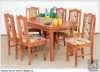 Prodám jídelní set - stůl 80*160/200 cm+6 židlí dle výběru typu,barvy dřeva a potahů.Samostatné židle,rohové lavice.Výhodné ceny,doprava zdarma.