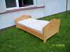 Prodám postel z masívu borovice 100x200 + rošt stavitelný na zátěž + matrace.
