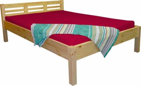 Zvýšená dřevěná postel Leona síla m