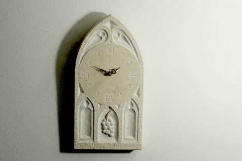 Gotické hodiny z mramoru - 100% ruč